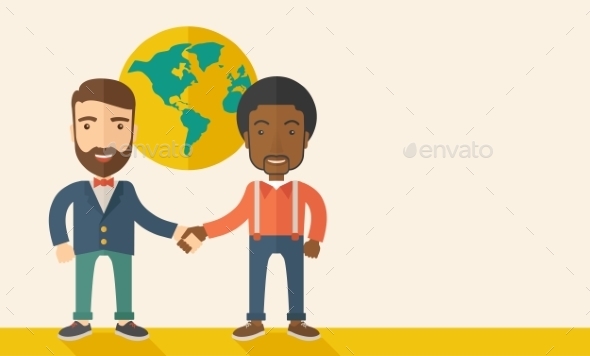 Guys Handshaking - Concepts Business