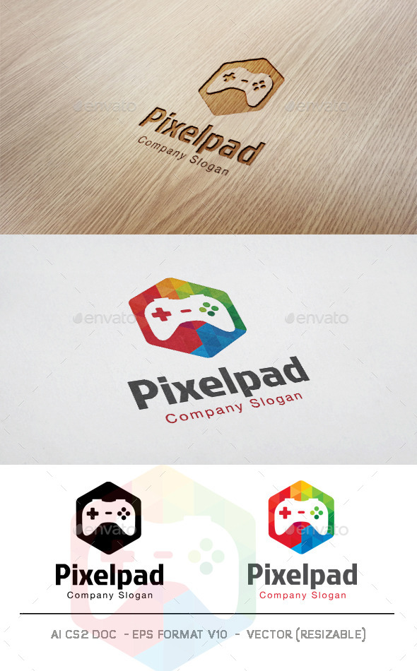 Pixel Pad Logo - Objects Logo Templates