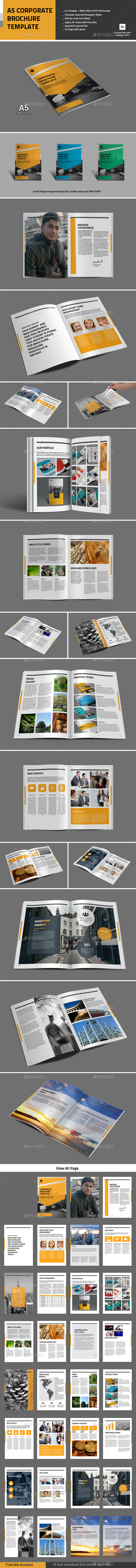 A5 Corporate Brochure Templage - Corporate Brochures