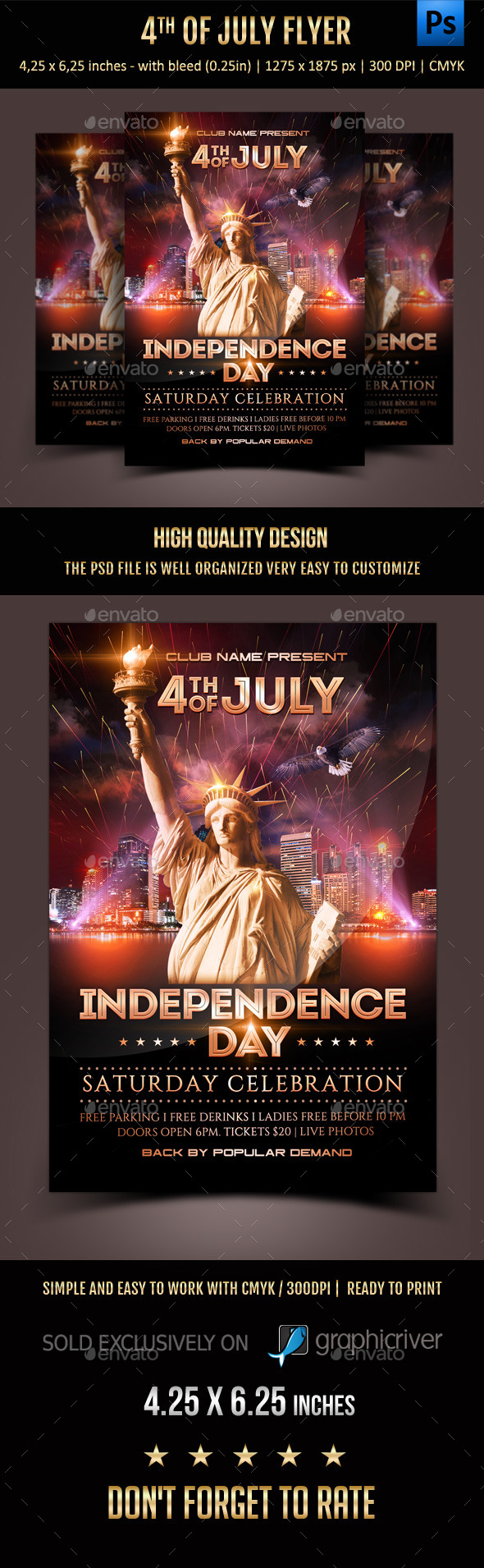 4th Of July Flyer - Events Flyers