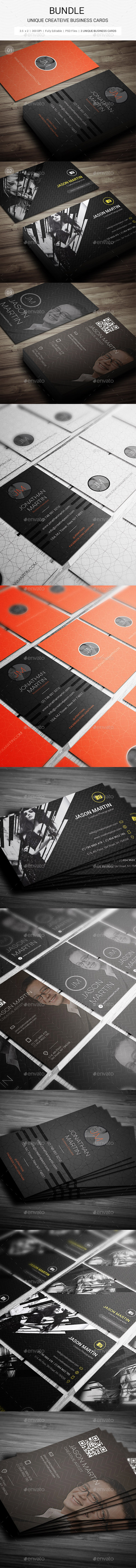 Bundle - Unique Creative Business Cards - 118 - Creative Business Cards