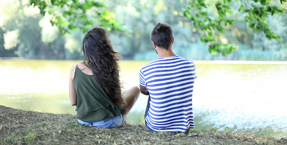 Young Couple At The River