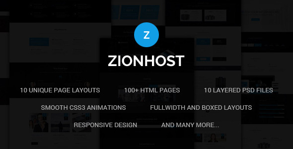 ZionHost - Web - ThemeForest 11571798