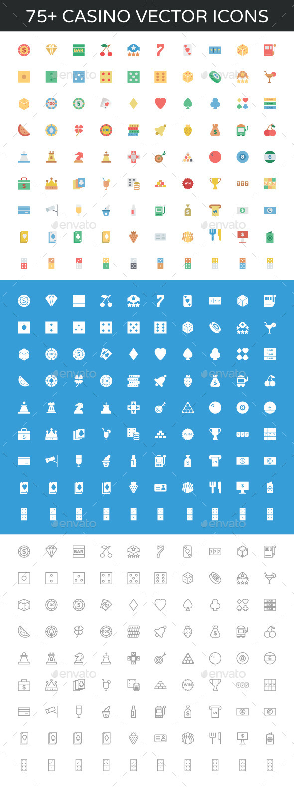 75+ Casino Vector Icons - Icons