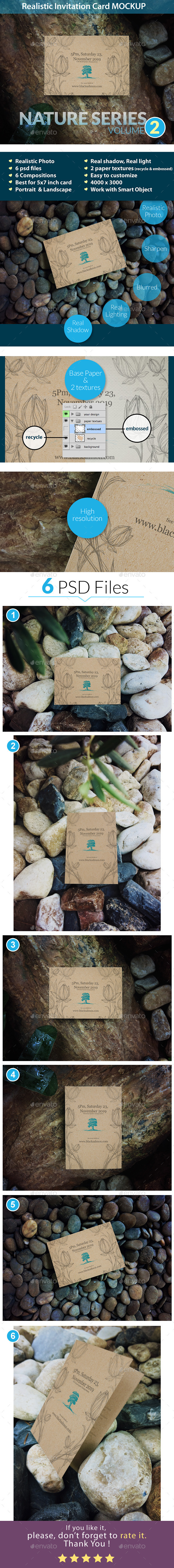 Invitation Card Mockup Nature Series Volume2 - Miscellaneous Print