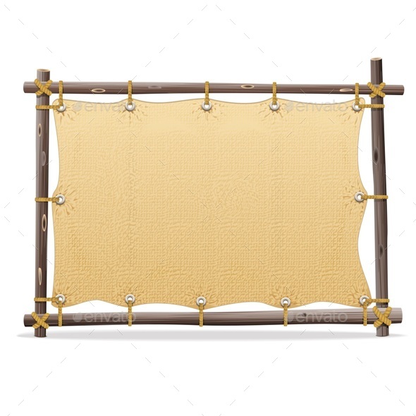 Wooden Frame with Canvas - Man-made Objects Objects