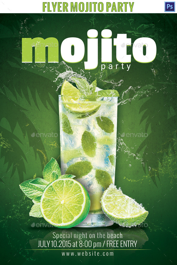 Mojito Party Flyer - Events Flyers