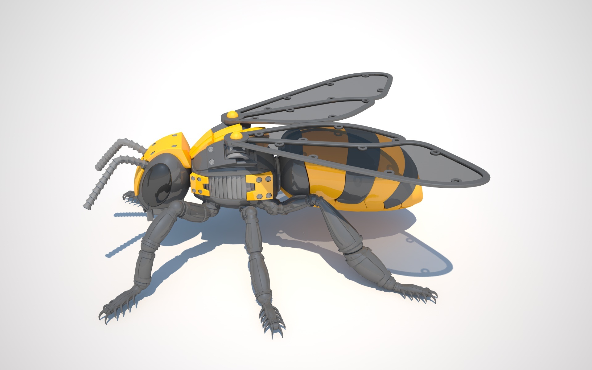 Robot Bee by Vladim00719 3DOcean