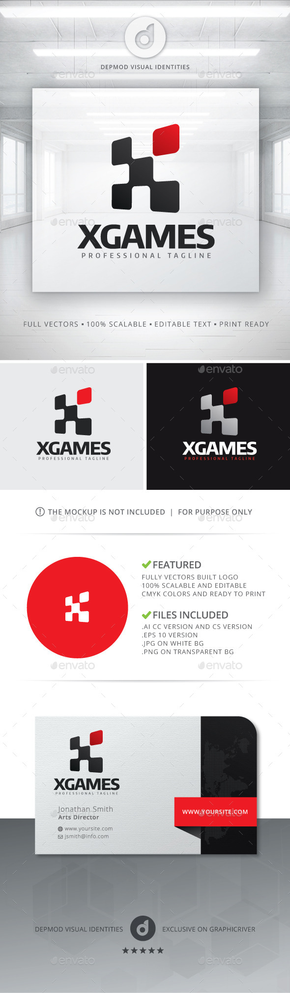 XGames Logo - Letters Logo Templates