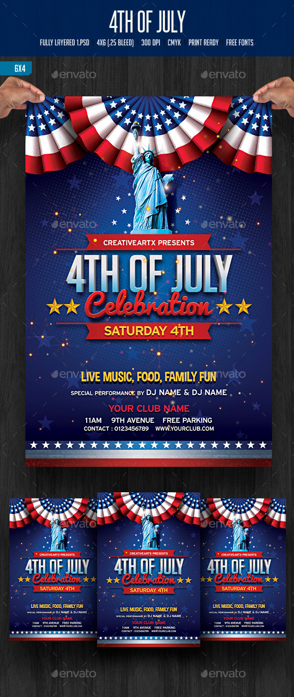 4th of July Celebration - Events Flyers