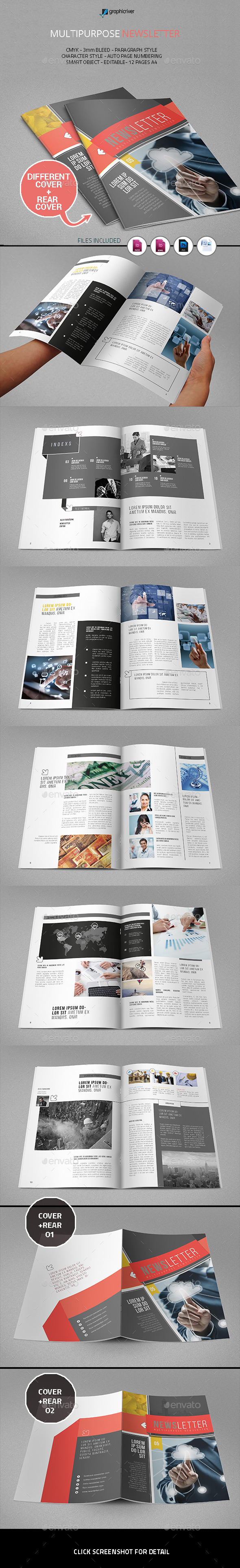 Multipurpose Newsletter - Newsletters Print Templates