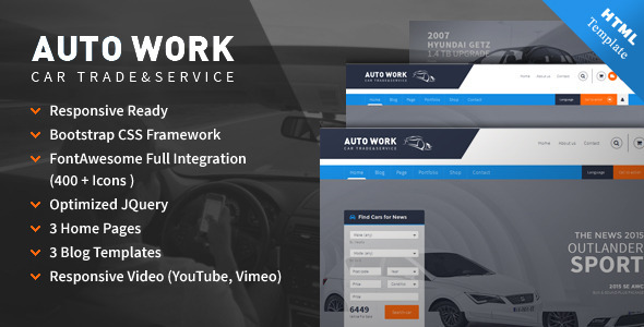 Incredible Autowork HTML5 template