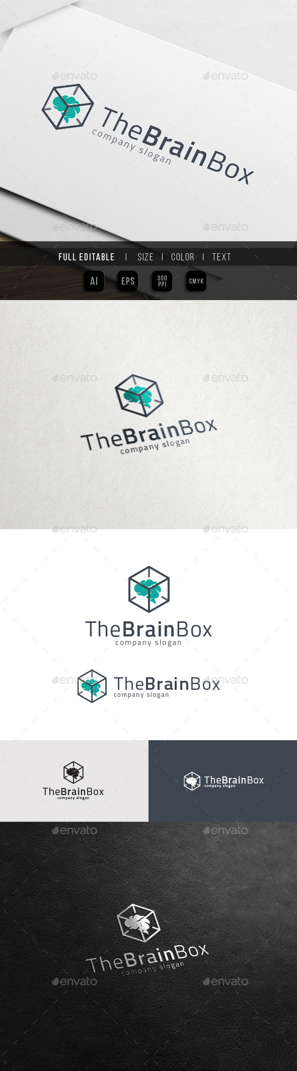 Brain Box - Idea Solution Logo - Abstract Logo Templates