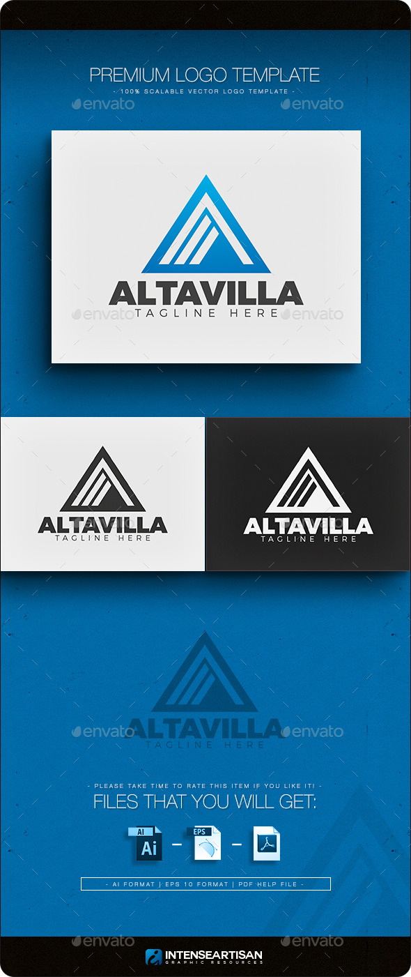 Altavilla - Letter A Logo - Letters Logo Templates