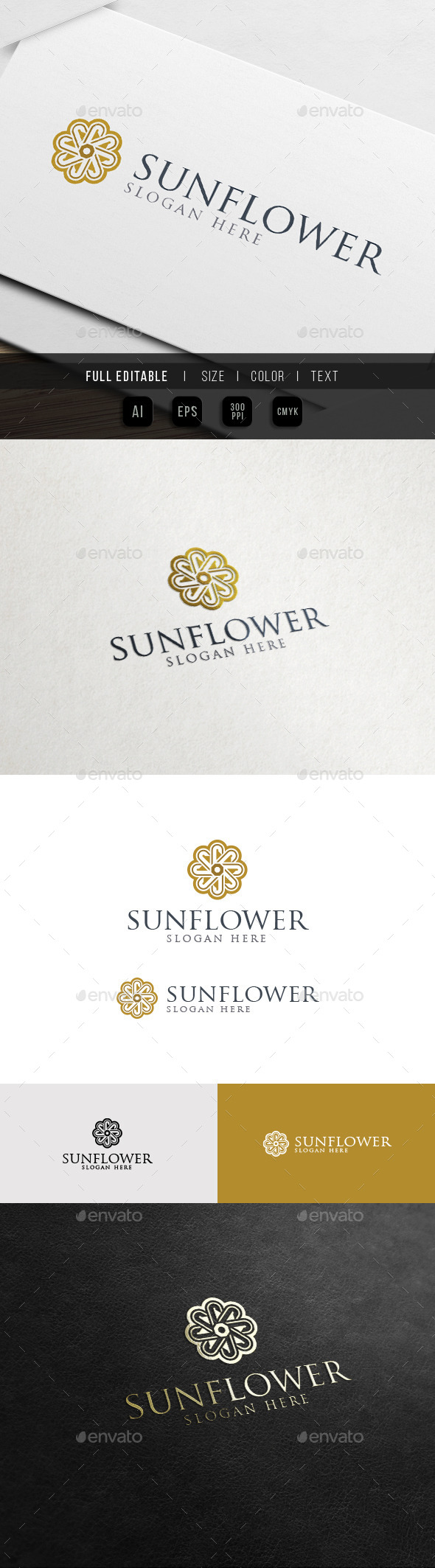 Yoga Flower - Hotel and Resort Logo - Crests Logo Templates