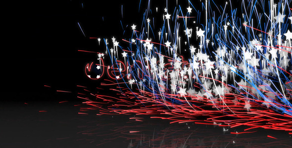 American Logo Particles - VideoHive 11763302