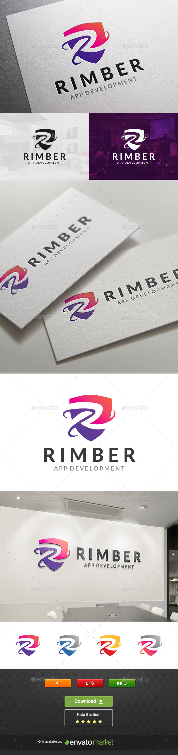 Rimber Tech - Letters Logo Templates