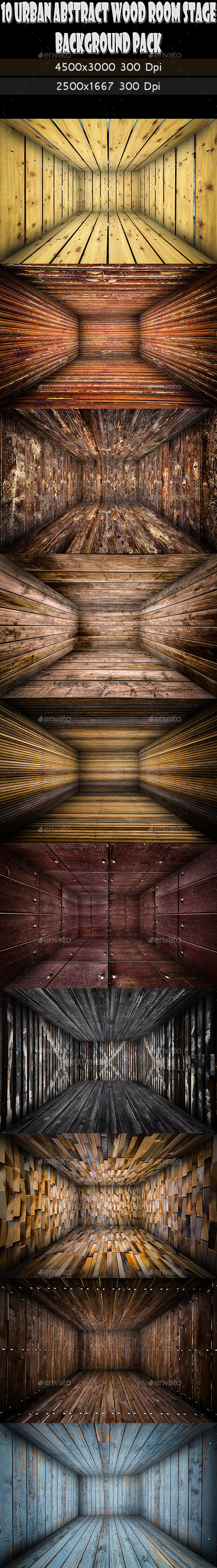 10 Urban Stage Brick Room Texture Pack - Urban Backgrounds