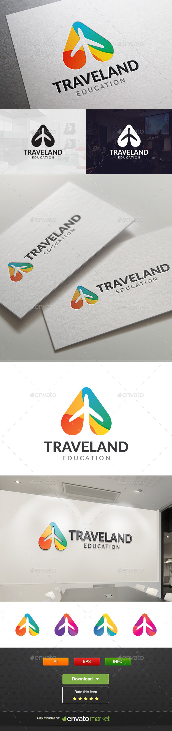 Travel Land - Vector Abstract