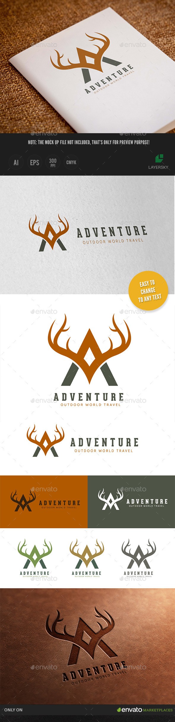 Outdoor Adventures Logo - Letters Logo Templates