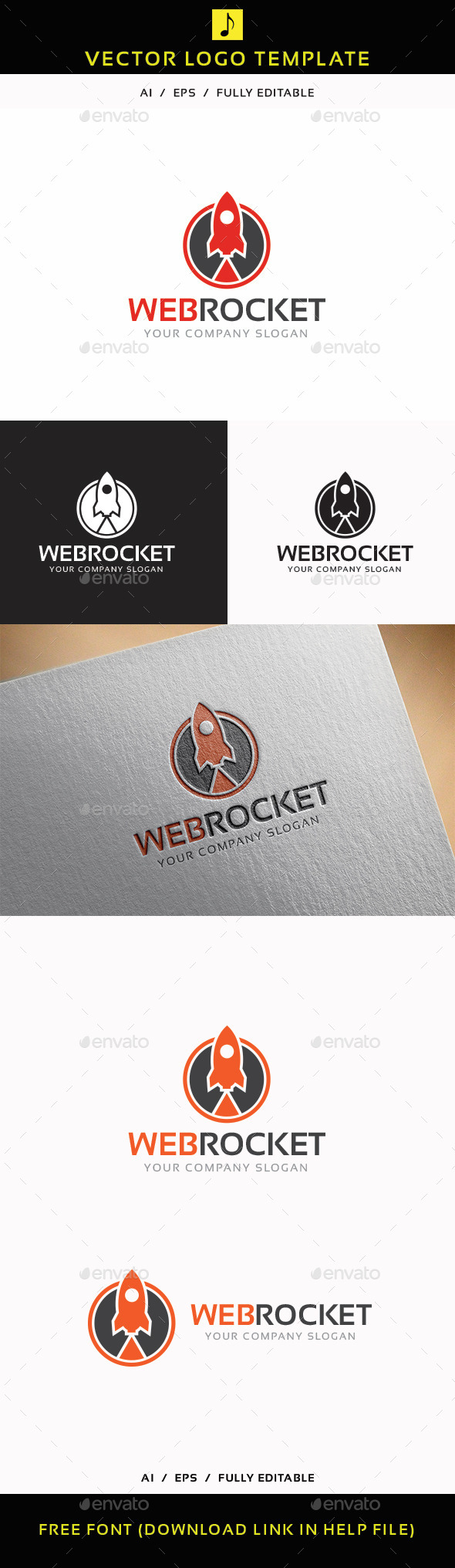Web Rocket - Objects Logo Templates