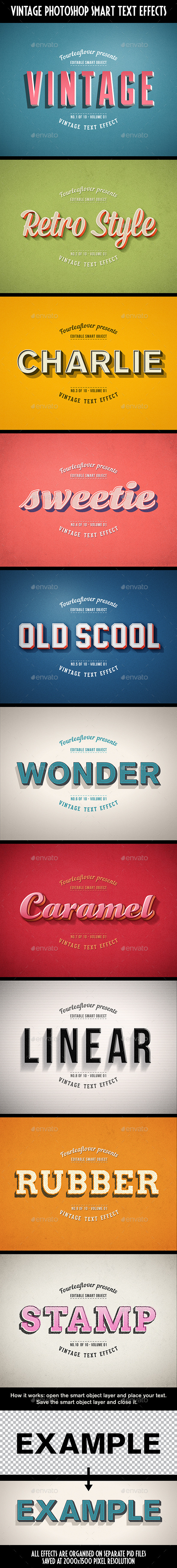 Retro PSD Text Effects vol.1 - Logo Product Mock-Ups