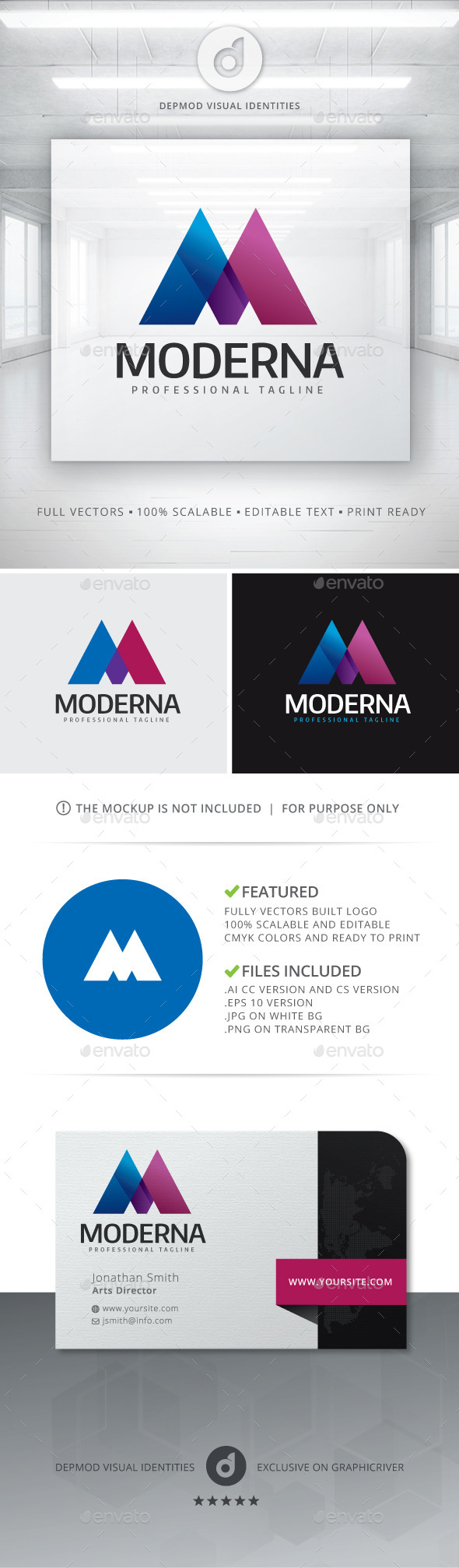 Moderna Logo - Letters Logo Templates