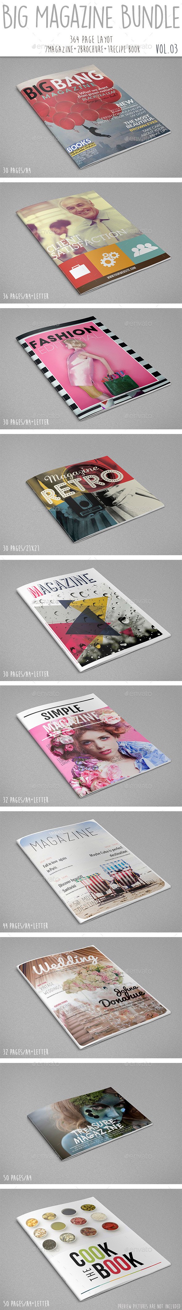 Big Magazine Bundle Vol.03 - Print Templates