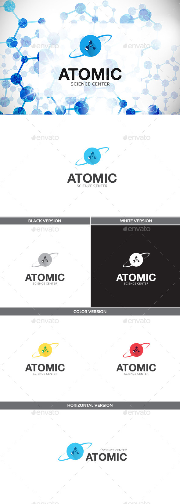 Atomic - Letters Logo Templates