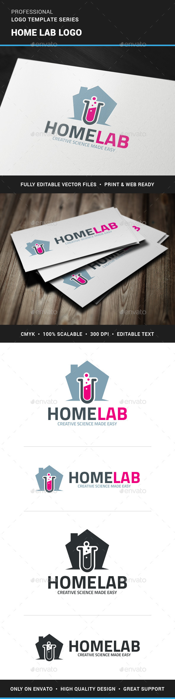 Home Lab Logo Template - Objects Logo Templates