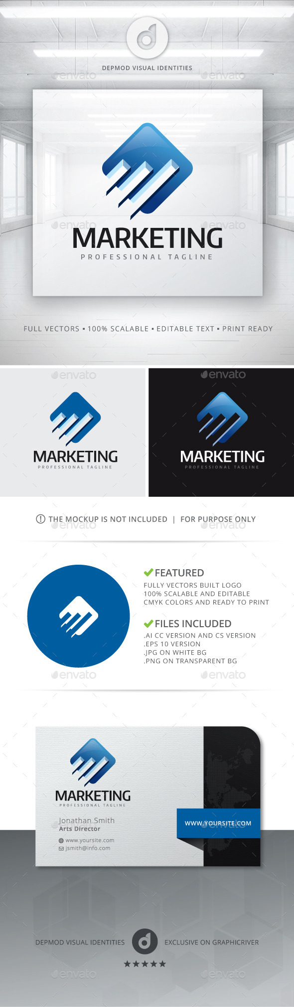 Marketing Logo - Symbols Logo Templates