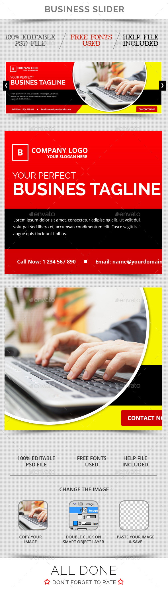 Business Slider V23 - Sliders & Features Web Elements