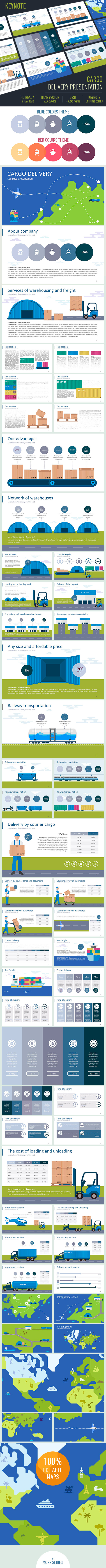 Cargo delivery Presentation - Business Keynote Templates