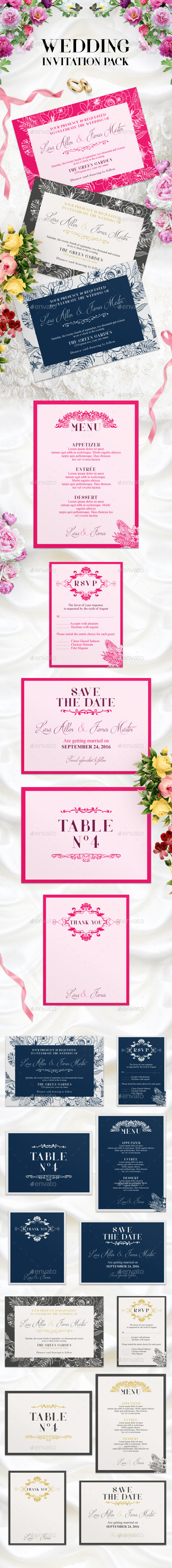 Wedding Invitation Pack - Weddings Cards & Invites