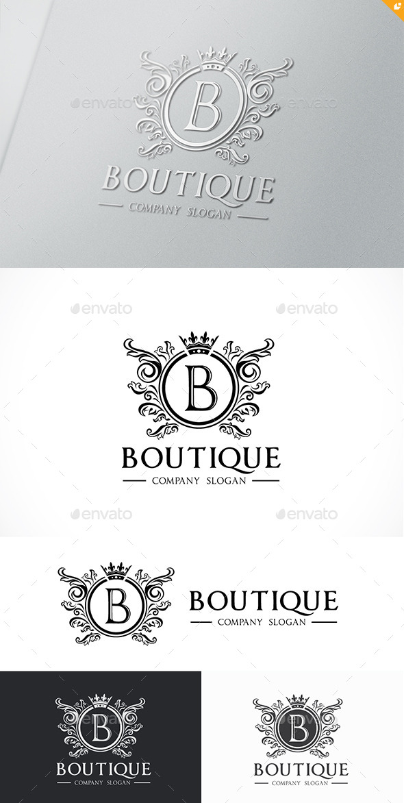 Boutique Logo Template - Crests Logo Templates