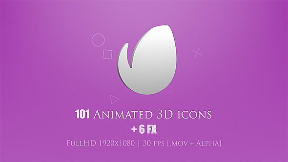 101 Animated 3D Icons