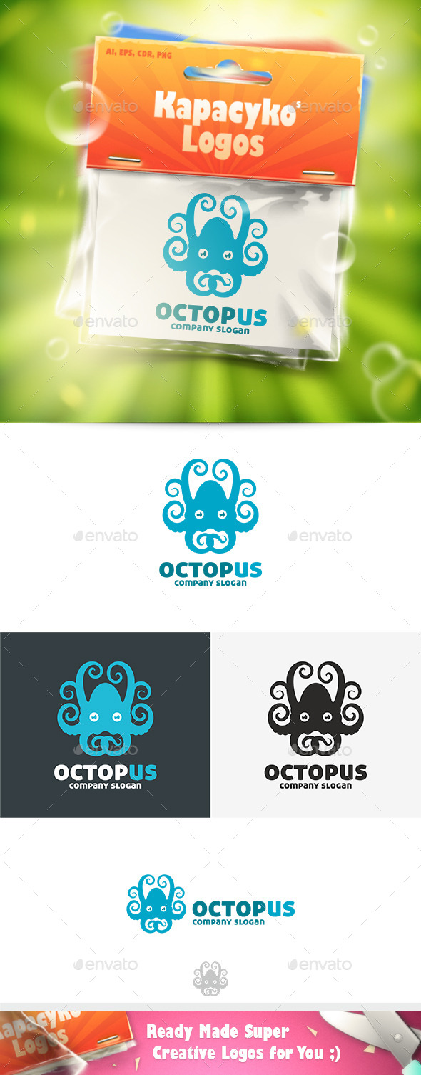 Octopus Logo - Animals Logo Templates
