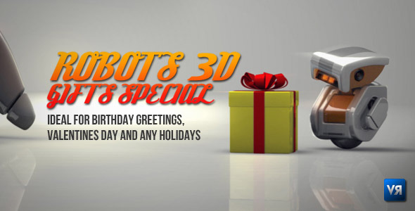 Robots 3D gifts - VideoHive 1182697