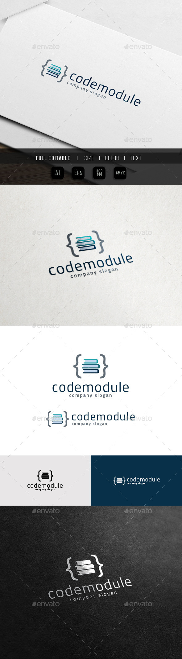 Coding Tutorial - Website Online Course Logo - Symbols Logo Templates