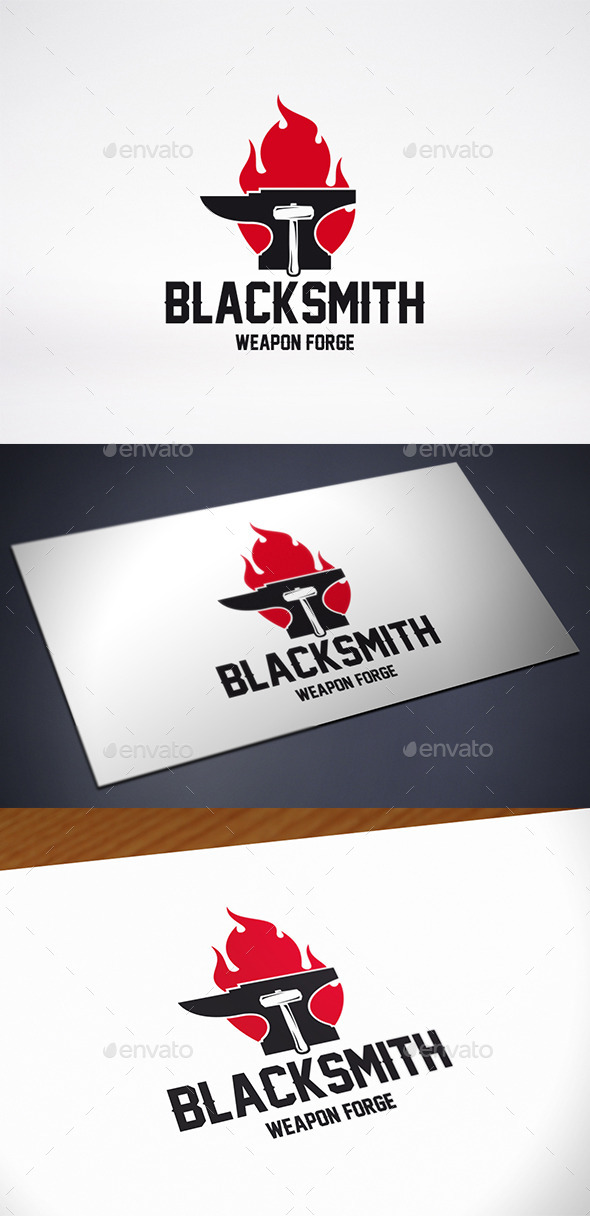 Anvil Fire Logo Template - Objects Logo Templates