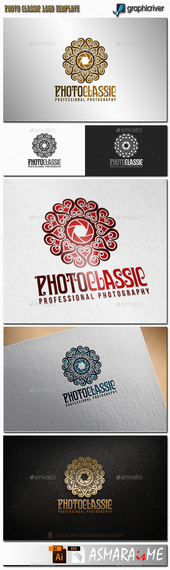 Camera Logo - Classic Photography Studio - Crests Logo Templates