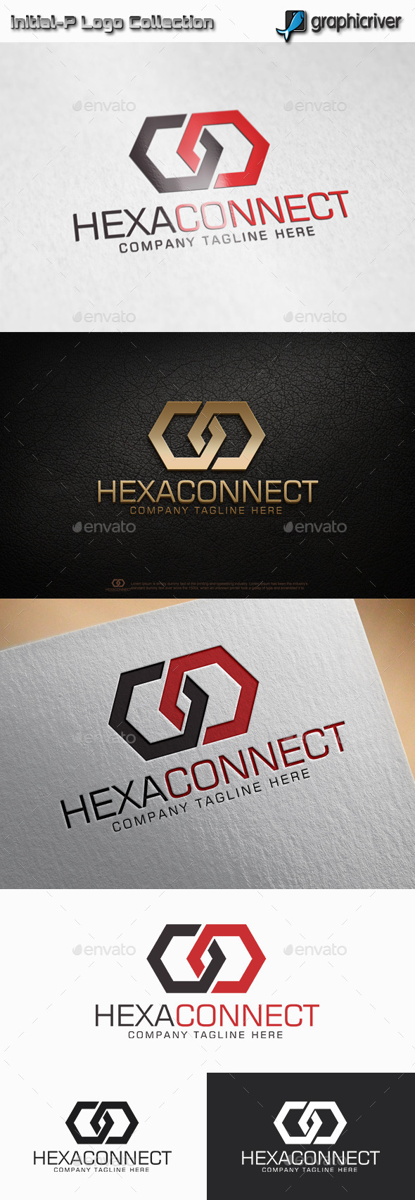Hexa Connect - Hexagon Logo - Abstract Logo Templates