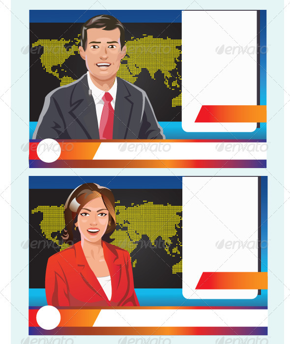 News Reporter - People Characters