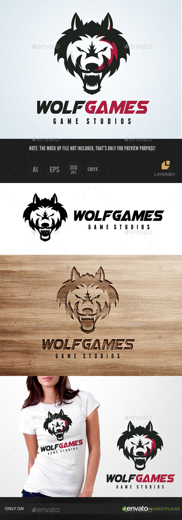Wolf Games - Animals Logo Templates