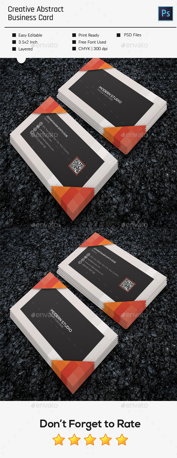 Creative Abstract Business Card - Creative Business Cards