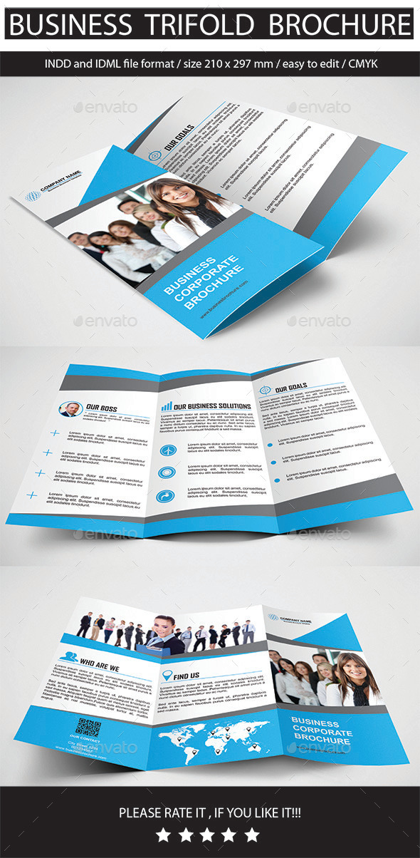Business Trifold Brochure - Brochures Print Templates