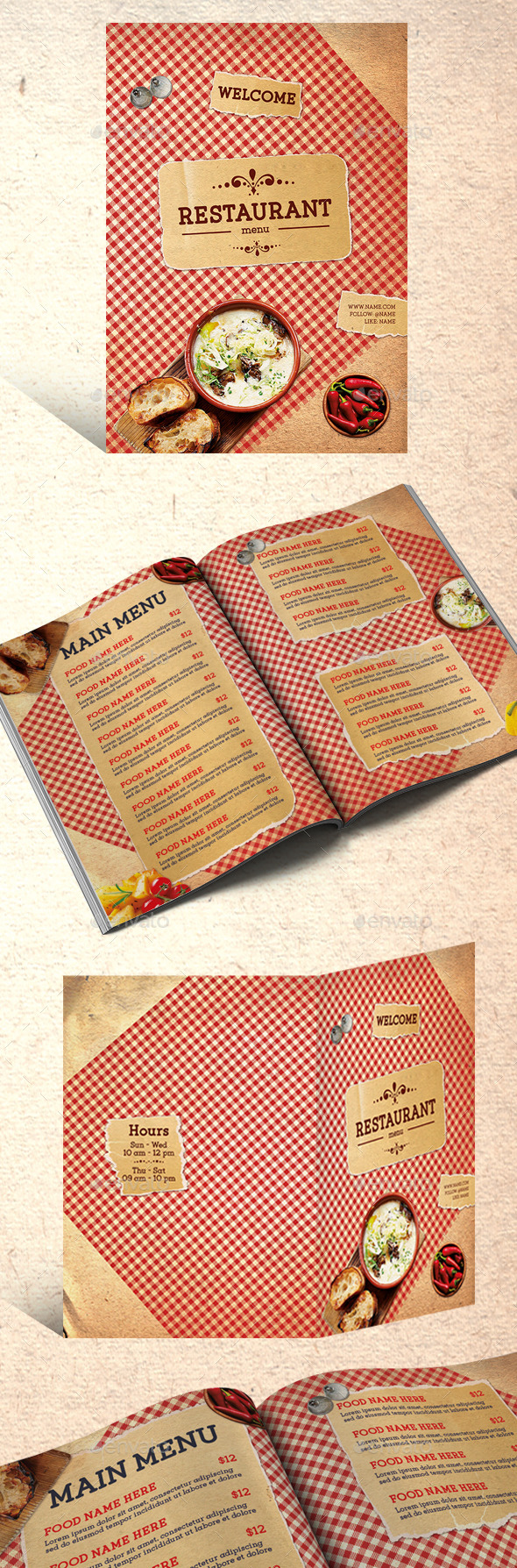 Restaurant Menu - Food Menus Print Templates