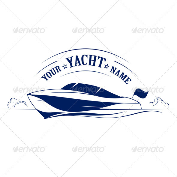 Speed Boat Yacht Icon - Travel Conceptual