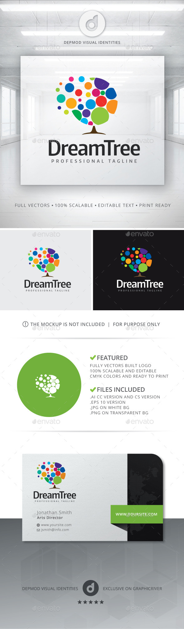 Dream Tree Logo - Nature Logo Templates
