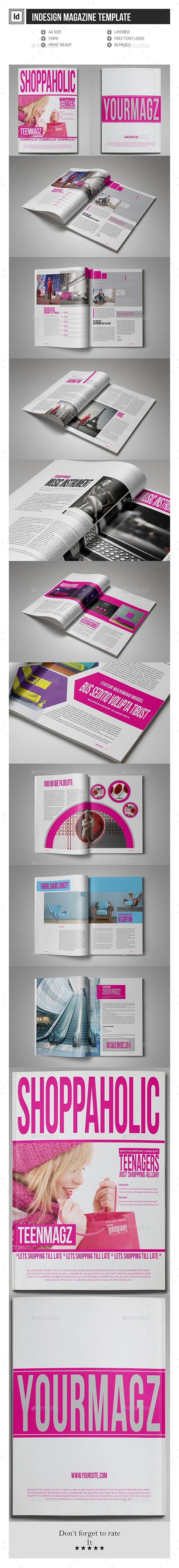 Multipurpose InDesign Magazine Template - Magazines Print Templates